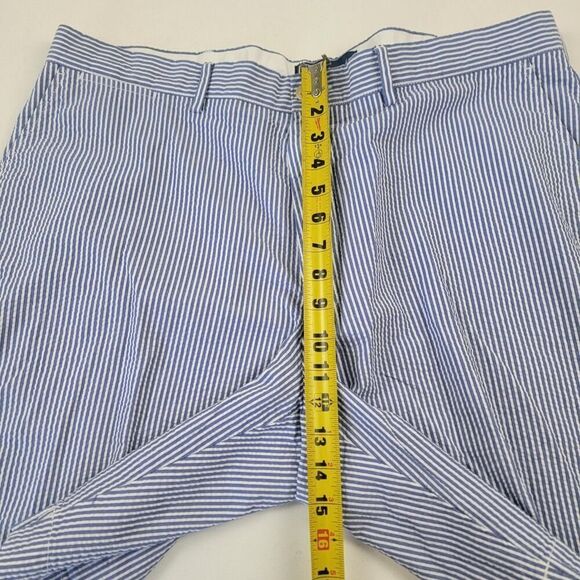 Polo Ralph Lauren Shorts Men’s 40 Blue White Stripe Seersucker Golf - Picture 5 of 9